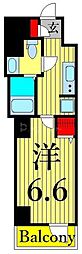 アルファコート立石3 1Kの間取図画像