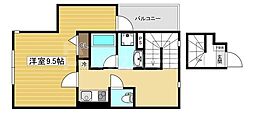 オーツーレジデンス青井 1Kの間取図画像