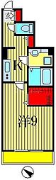 D-roomエクウス 1Kの間取図画像