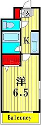 グランタングル 1Kの間取図画像
