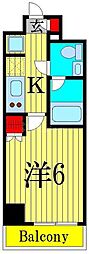 リヴシティ綾瀬WEST 1Kの間取図画像