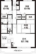 田園コートエレガンスＤ  ｜ 東京都福生市北田園２丁目（賃貸マンション3LDK・2階・62.77㎡） その2