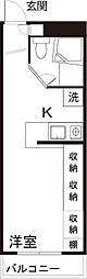 コートエレガンスElle-E ワンルームの間取図画像