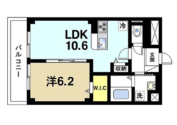 奈良県奈良市大安寺2丁目(賃貸マンション1LDK・3階・41.30㎡)の写真 その2