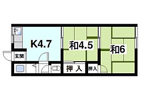 奈良県奈良市四条大路5丁目（賃貸アパート2K・2階・29.00㎡） その2