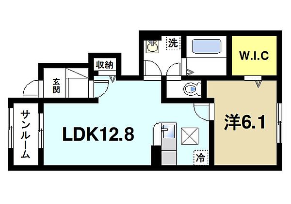 メゾン　ラ　シャンスＮ ｜奈良県桜井市大字三輪(賃貸アパート1LDK・1階・50.16㎡)の写真 その2