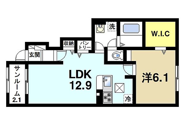 サンシャイン富堂IV ｜奈良県天理市富堂町(賃貸アパート1LDK・1階・50.49㎡)の写真 その2