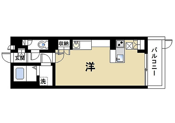 奈良県大和郡山市九条町(賃貸マンション1R・1階・27.80㎡)の写真 その2