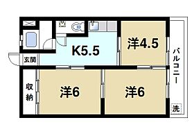 奈良県奈良市杉ヶ町（賃貸マンション3K・2階・46.00㎡） その2