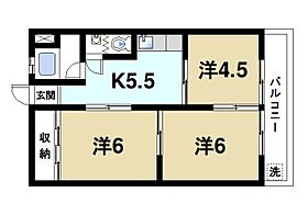 奈良県奈良市杉ヶ町（賃貸マンション3K・2階・46.00㎡） その2