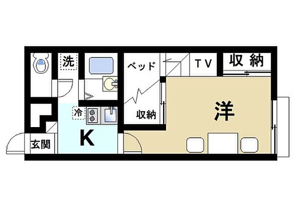 レオパレスプレミール ｜京都府木津川市木津町宮ノ内(賃貸アパート1K・2階・23.18㎡)の写真 その2