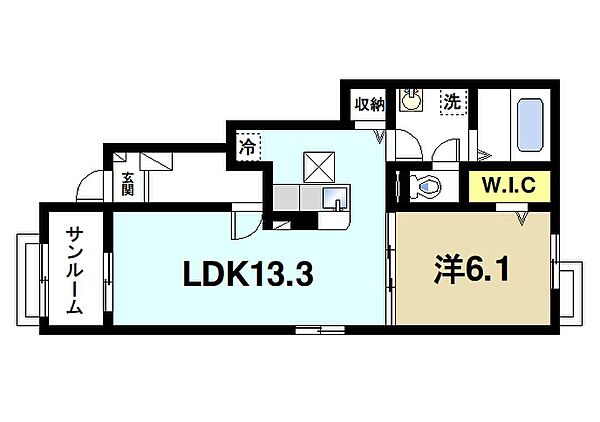 プロムナード　メゾン　K ｜奈良県磯城郡田原本町大字松本(賃貸アパート1LDK・1階・50.01㎡)の写真 その2