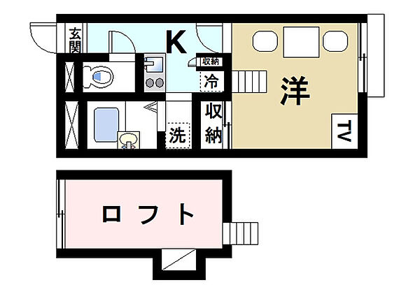 奈良県奈良市恋の窪東町(賃貸アパート1K・2階・20.28㎡)の写真 その2