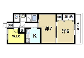 楠本第二ビル  ｜ 奈良県天理市川原城町（賃貸マンション2K・6階・52.00㎡） その2