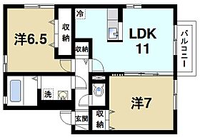 ヴィルヌーブC  ｜ 奈良県磯城郡田原本町大字新町（賃貸アパート2LDK・2階・57.93㎡） その2