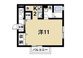 エイトキューブB  ｜ 京都府木津川市吐師松葉（賃貸アパート1R・2階・32.63㎡） その2