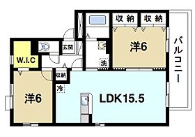 奈良県生駒市小瀬町（賃貸アパート2LDK・3階・65.46㎡） その2