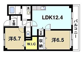 グランドール  ｜ 京都府木津川市木津川台1丁目（賃貸マンション2LDK・3階・57.02㎡） その2