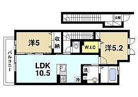 奈良県奈良市西九条町3丁目（賃貸アパート2LDK・2階・59.07㎡） その2