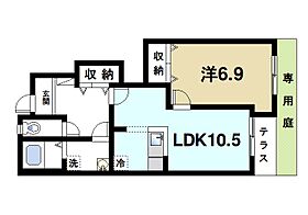 メゾン　プレジール  ｜ 奈良県天理市石上町（賃貸アパート1LDK・1階・42.97㎡） その2