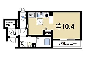 ロイヤルハイツしきII番館  ｜ 奈良県磯城郡田原本町大字八尾（賃貸アパート1R・1階・32.37㎡） その2