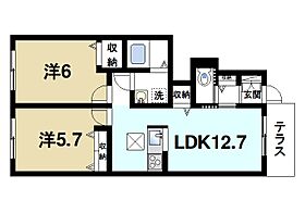 シャーメゾン桜  ｜ 奈良県桜井市大字戒重（賃貸アパート2LDK・1階・54.61㎡） その2