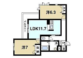 crossroads（クロスローズ）  ｜ 奈良県奈良市佐保台西町（賃貸マンション2LDK・3階・62.05㎡） その2