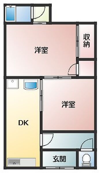 N space WAKAURAIII D｜和歌山県和歌山市和歌浦東2丁目(賃貸アパート2DK・1階・40.00㎡)の写真 その2