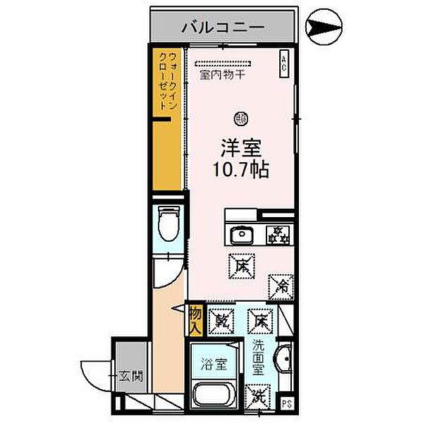 D-ROOM　杉ノ馬場 103｜和歌山県和歌山市杉ノ馬場1丁目(賃貸アパート1R・1階・35.36㎡)の写真 その2