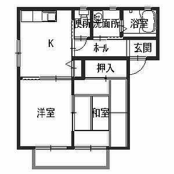 シャーメゾン高松 203｜和歌山県和歌山市東高松2丁目(賃貸アパート2K・2階・43.01㎡)の写真 その2