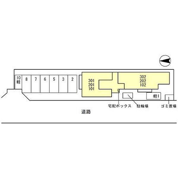 神前ウエストワンズ 202｜和歌山県和歌山市神前(賃貸アパート2LDK・2階・57.64㎡)の写真 その3