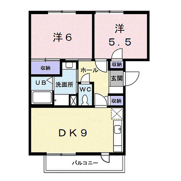 アンゲネーメ名高 303｜和歌山県海南市名高(賃貸マンション2DK・3階・50.76㎡)の写真 その2