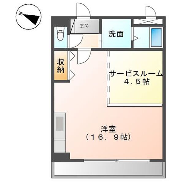 コンフォース21 210｜和歌山県和歌山市田尻(賃貸マンション1R・2階・45.63㎡)の写真 その2