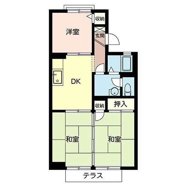 ファミール前島II 107｜和歌山県和歌山市加納(賃貸アパート3DK・1階・50.04㎡)の写真 その2