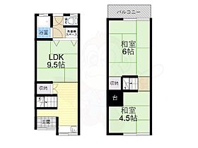 ルーツテラスハウス東大阪  ｜ 大阪府東大阪市六万寺町１丁目14番33号（賃貸テラスハウス2LDK・1階・40.82㎡） その2