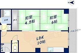 大阪府東大阪市東石切町４丁目8番49号（賃貸マンション2LDK・5階・42.00㎡） その2