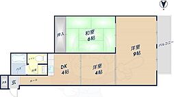 ゆきみマンション 3DKの間取図画像