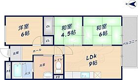 大阪府東大阪市池之端町5番39号（賃貸マンション3LDK・4階・57.00㎡） その2