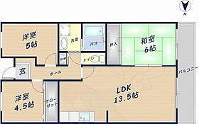 大阪府東大阪市吉田本町２丁目1番14号（賃貸マンション3LDK・4階・66.66㎡） その2