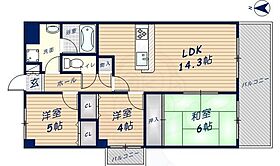 大阪府東大阪市若江北町１丁目14番21号（賃貸マンション3LDK・2階・65.99㎡） その2