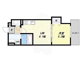 大阪府東大阪市菱江６丁目（賃貸アパート1LDK・3階・31.75㎡） その2