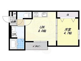 Gracias Court 瓢箪山  ｜ 大阪府東大阪市本町（賃貸アパート1LDK・1階・31.60㎡） その2