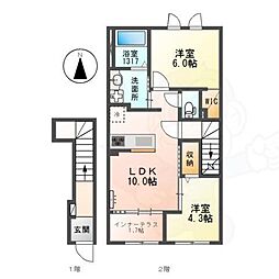 間取図画像 2LDK