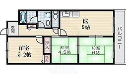コンフォートステージ1 3DKの間取図画像
