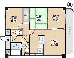 グランドールY 3LDKの間取図画像