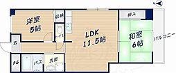 グランミッシェル 1SLDKの間取図画像