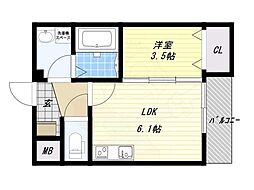 グラントステージ神田町 1LDKの間取図画像