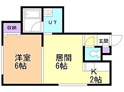 ツインメイプルＢ 2階