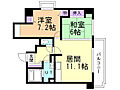 旭山シャトー桂和6階7.2万円