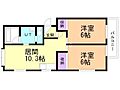 エスカイア二十四軒2号棟1階5.3万円